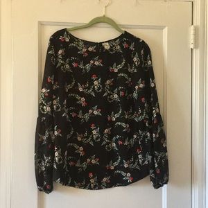 LC Lauren Conrad Disney collection black blouse m
